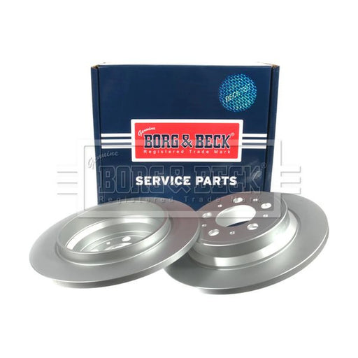 Borg & Beck 2 x Solid Rear Brake Discs BBD4216