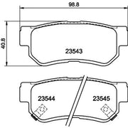 DON Rear Brake Pad Set PCP1093