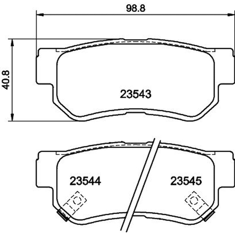 DON Rear Brake Pad Set PCP1093