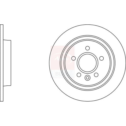 Apec 2 x Solid Rear Brake Discs SDK6741