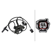Hella ABS Wheel Speed Sensor Front 6PU 358 217-651