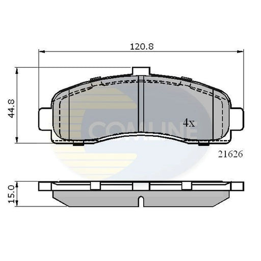 Comline 4 x Front Brake Pad Set CBP0508
