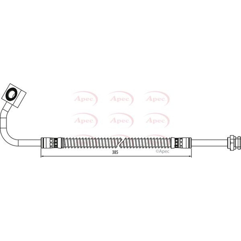 Apec Brake Hydraulic Hose Line Front Right HOS4020