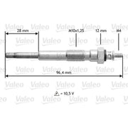 Valeo Diesel Engine Glow Plug 345209