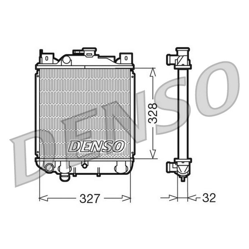 Denso Engine Radiator DRM47006