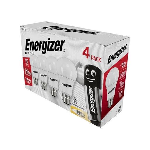 Energizer® LED BC (B22) Opal GLS Non-Dimmable Bulb, Warm White 1521 Im 13.2W