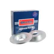 Borg & Beck 2 x Solid Front Brake Discs BBD4077