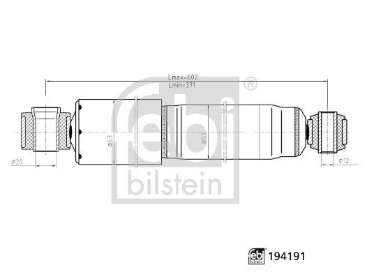 Febi Shock Absorber Damper Strut Rear Right