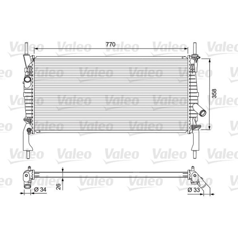 Valeo Engine Radiator 701731