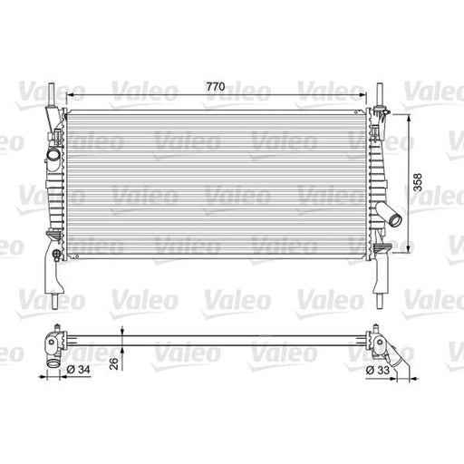 Valeo Engine Radiator 701731