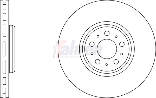 Fahren Brake Disc Set Vented