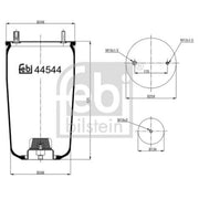 Febi Air Suspension Bellow 134mm 44544