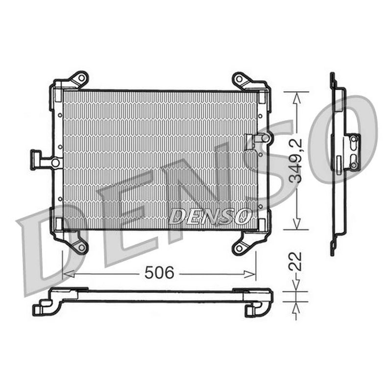 Denso Air Conditioning Condenser DCN09050