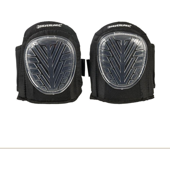 Silverline Hard Cap Gel Knee Pads Adjustable Silverline  - Town Parts