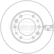 Borg & Beck 2 x Vented Front Brake Discs BBD5546