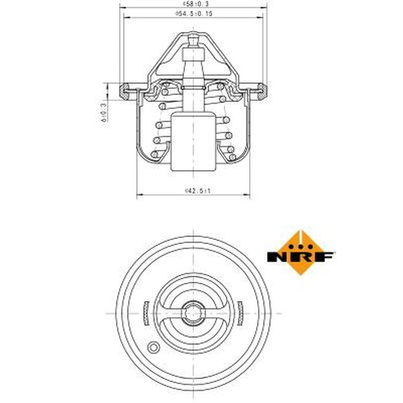 NRF Thermostat,Coolant 725211