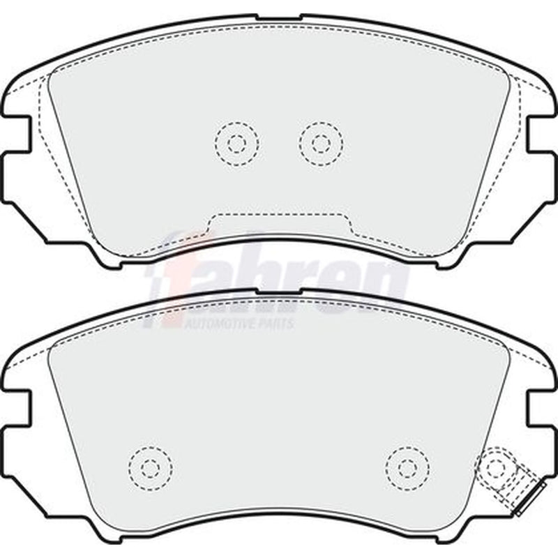 Fahren Front Brake Pad Set FBP3572