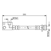 Bosch Brake Hydraulic Hose Line Left 1 987 481 622