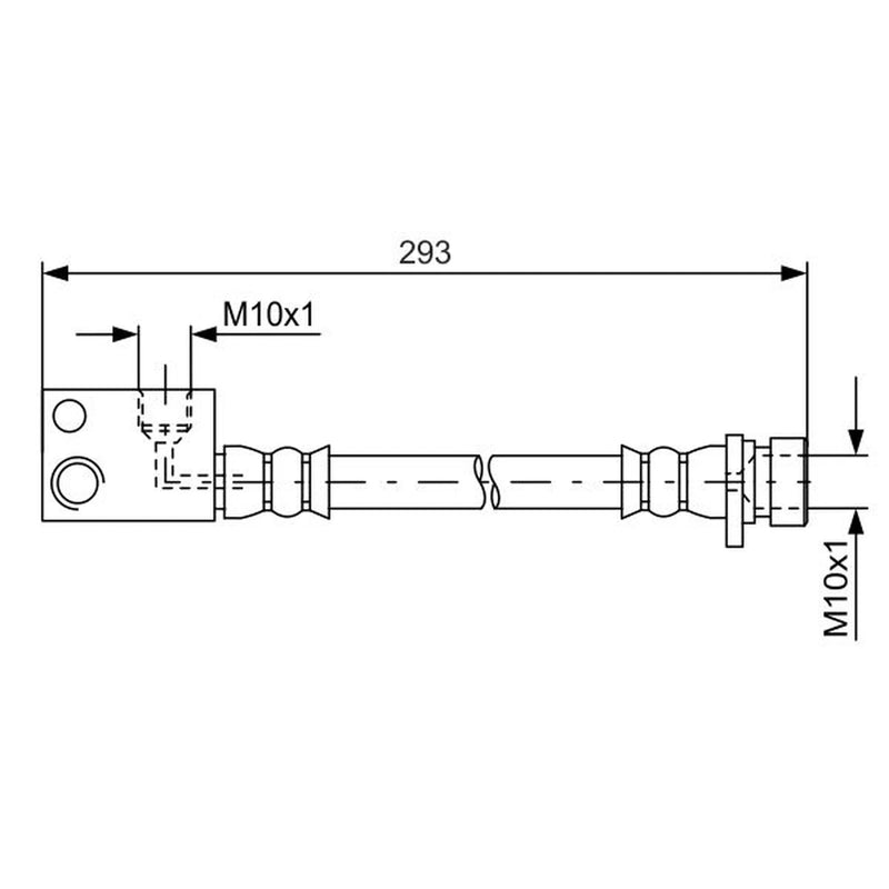 Bosch Brake Hydraulic Hose Line Left 1 987 481 622
