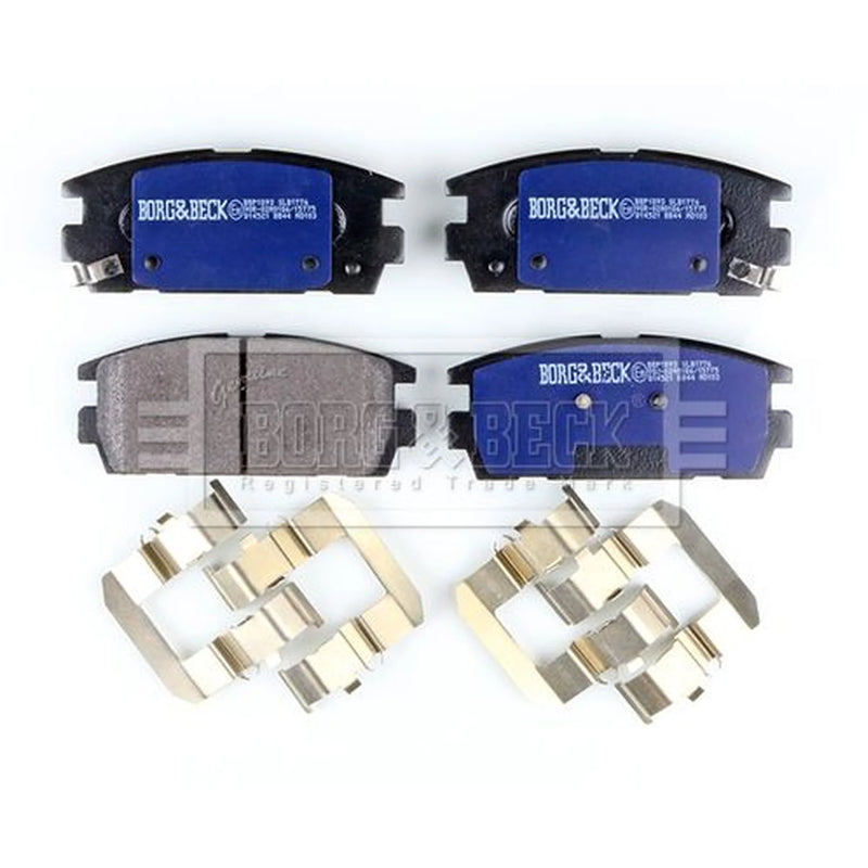 Borg & Beck 4 x Rear Brake Pad Set BBP1893