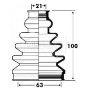 Borg & Beck Drive Shaft Bellow Kit Front Left BCB2920