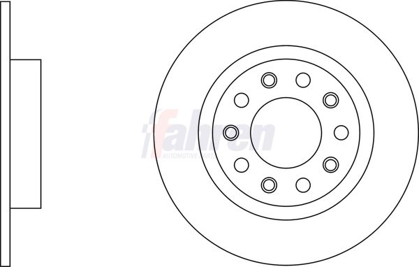 Fahren Brake Disc Set Solid
