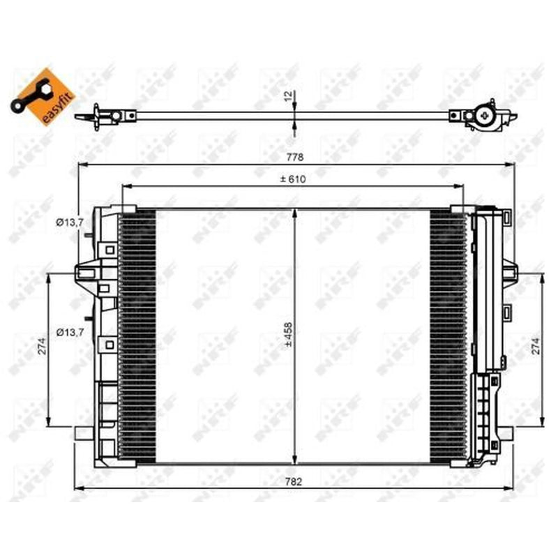 NRF Air Conditioning Condenser 350081