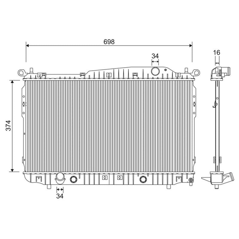 Valeo Engine Radiator 701241