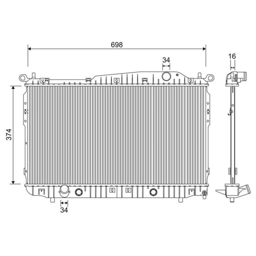 Valeo Engine Radiator 701241