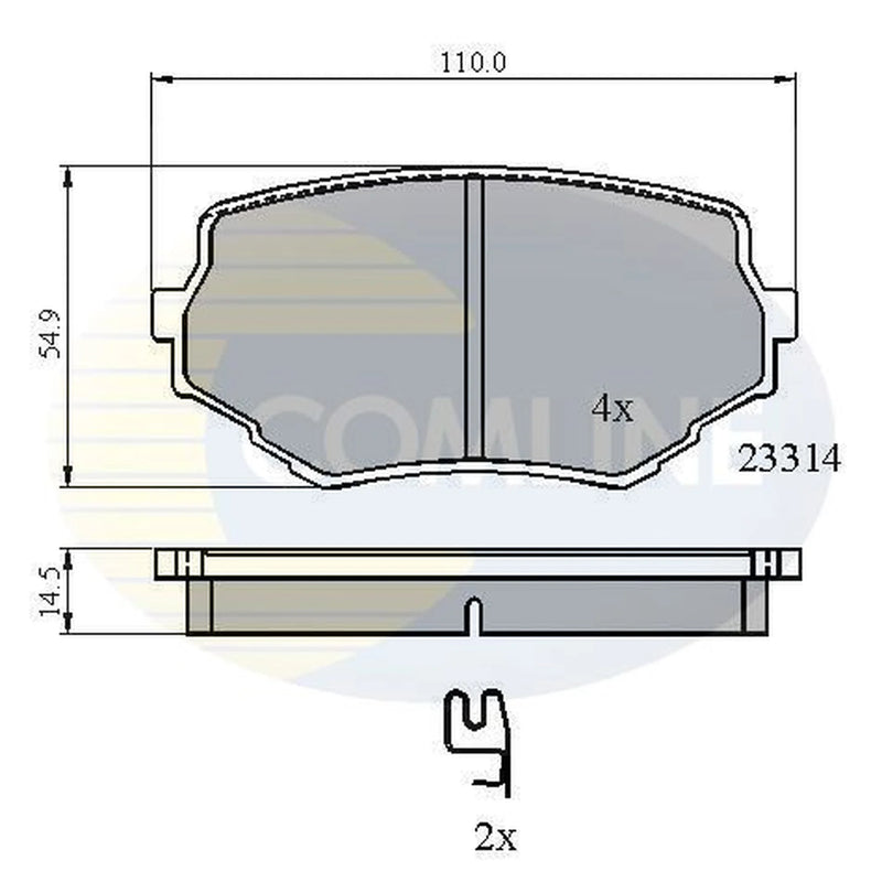 Comline Front Brake Pad Set CBP3475