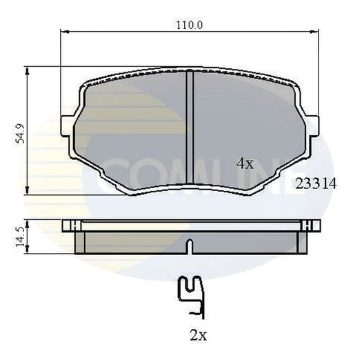 Comline Front Brake Pad Set CBP3475