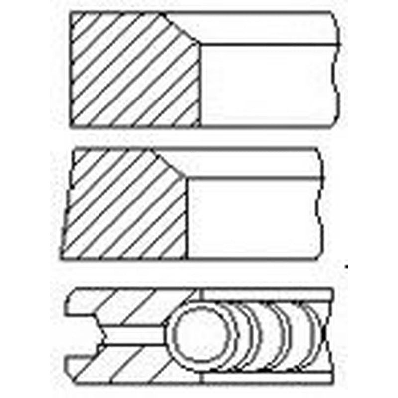 FAI Piston Ring Kit (1CYL) PR29-000 053198151C PR29-000