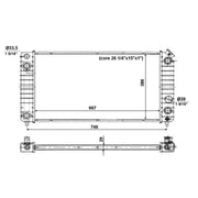 NRF Engine Radiator 56011