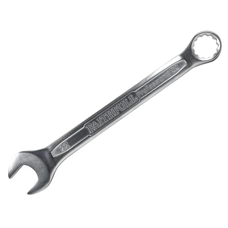 Faithfull Combination Spanner CV Satin Finish (group 1) 6-25mm