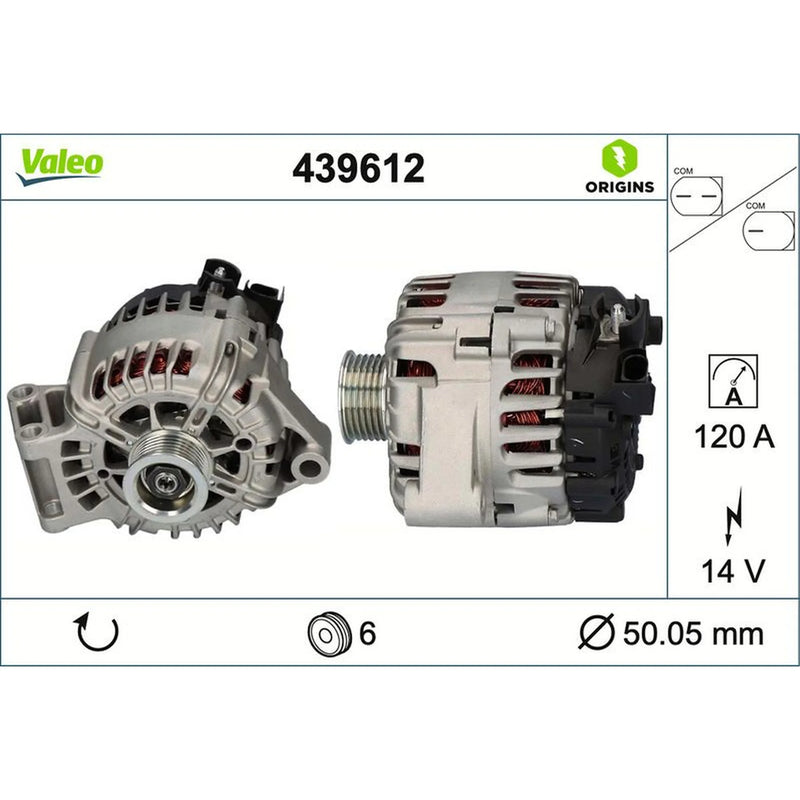 Valeo Car Alternator 12V 439612