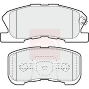Apec Front Brake Pad Set PAD1148