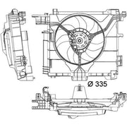 Mahle Engine Cooling Fan CFF 211 000P