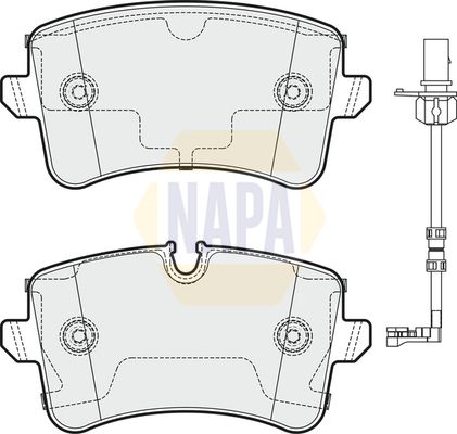 NAPA Rear Brake Vented Discs & Pads fits AUDI