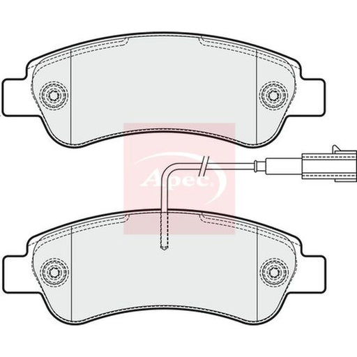Apec Rear Brake Pad Set PAD2037