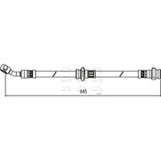 Apec Brake Hydraulic Hose Line Front Right HOS4049