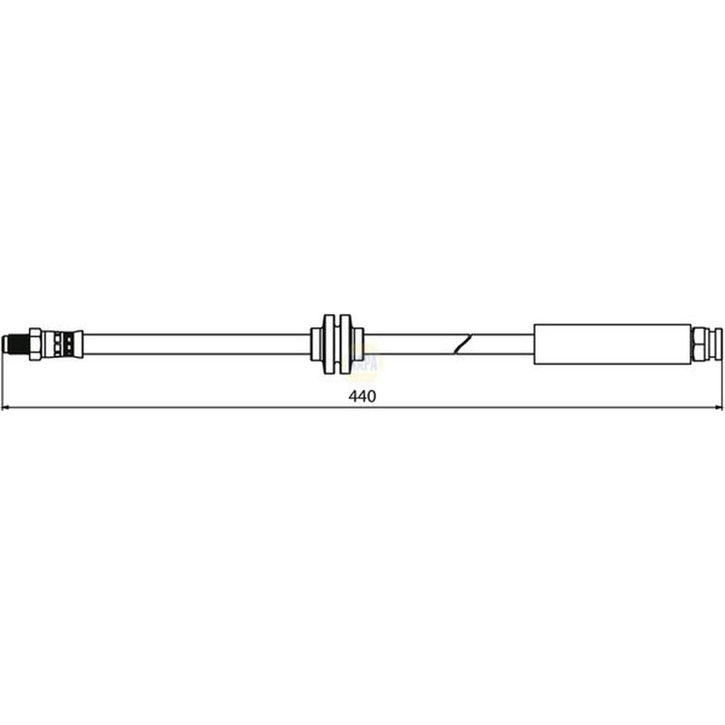 NAPA Brake Hydraulic Hose Line Rear NBH1247