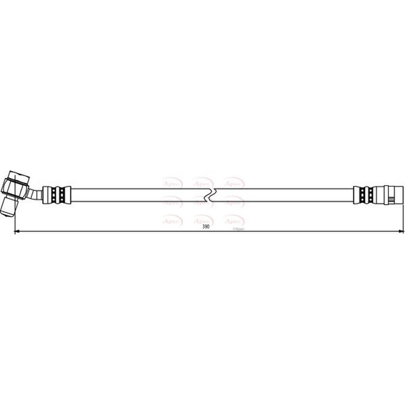 Apec Brake Hydraulic Hose Line Rear HOS3871