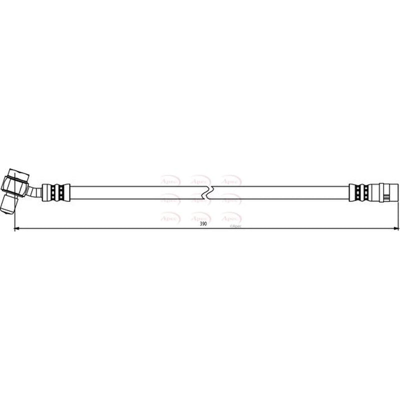 Apec Brake Hydraulic Hose Line Rear HOS3871