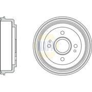 NAPA Brake Drum Assembly Rear NDR1035