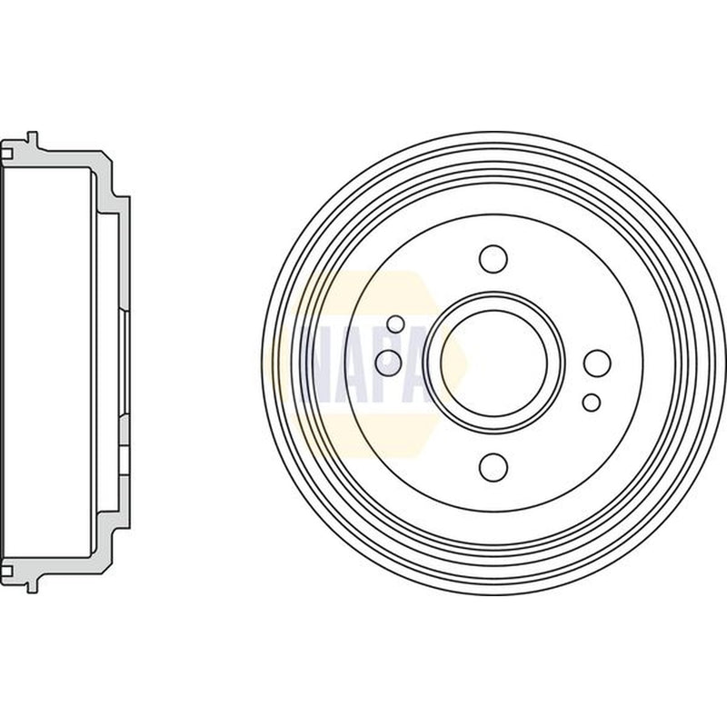 NAPA Brake Drum Assembly Rear NDR1035