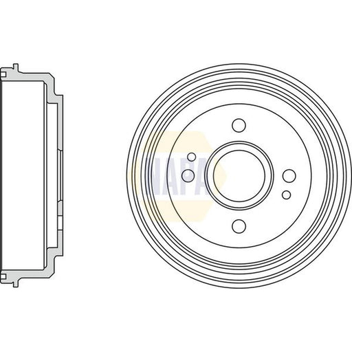 NAPA Brake Drum Assembly Rear NDR1035