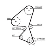 Gates Timing Belt Kit with Rollers K015598XS