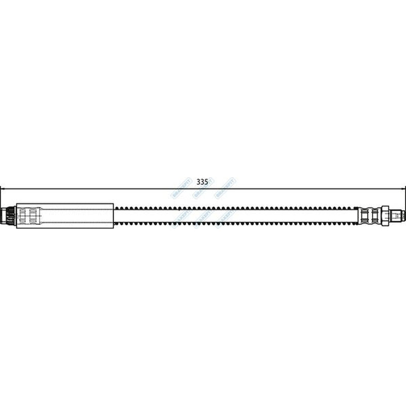 Apec Brake Hydraulic Hose Line Front BHO4066