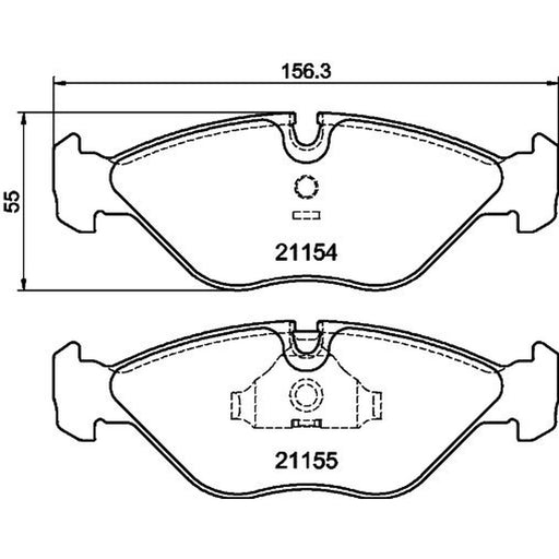 Mintex Front Brake Pad Set MDB1460