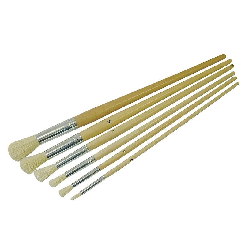 Faithfull Round Fitch Brush Set. 6 Piece - FAIPBFITRPK